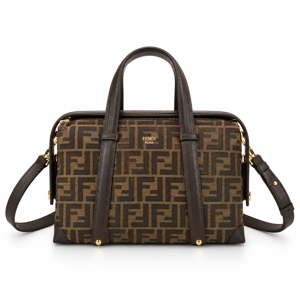 Fendi FF Monogram Boston Bag