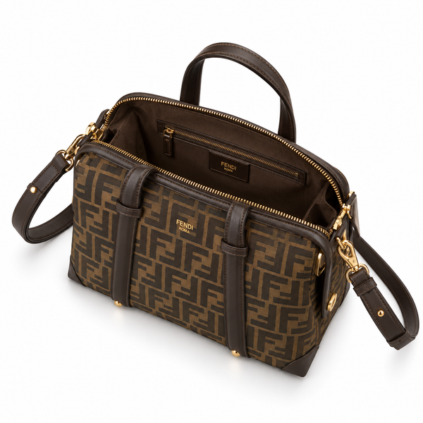 Fendi FF Monogram Boston Bag