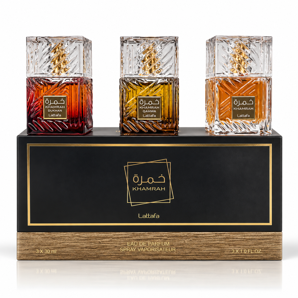 LATTAFA Khamrah Collection – Khamrah, Khamrah Qahwa & Khamrah Dukhan