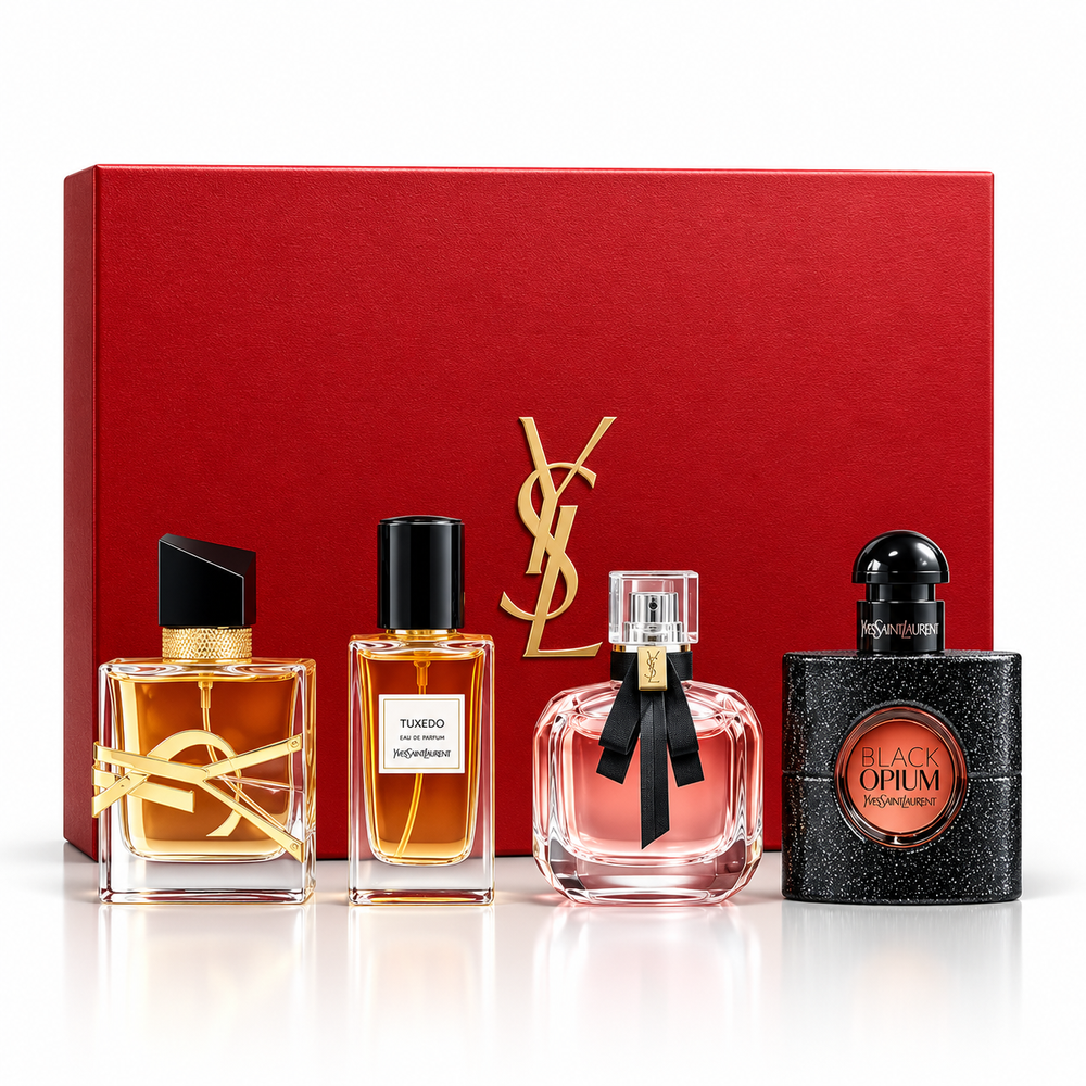 YVES SAINT LAURENT (YSL) Fragrance Collection – 4 Piece Set