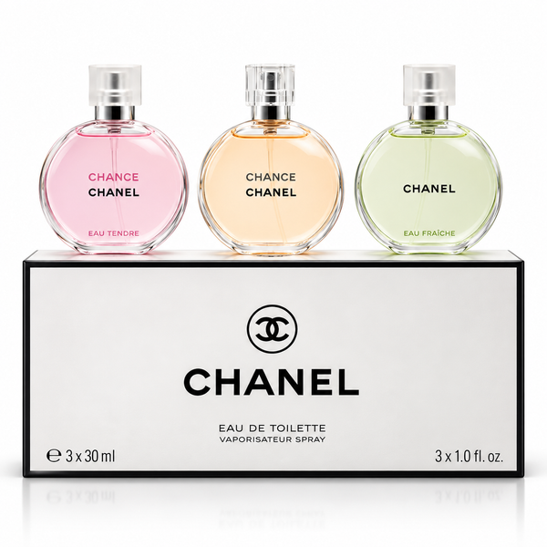 CHANEL Chance Eau de Toilette Collection – Chance, Chance Eau Tendre & Chance Eau Fraîche