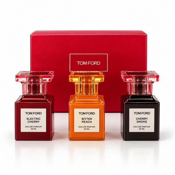 Tom Ford Private Blend Fragrance Trio – Electric Cherry, Bitter Peach & Cherry Smoke