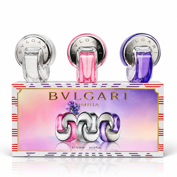 Bvlgari Omnia 3-Piece Gift Set – Omnia Crystalline, Omnia Amethyste & Omnia Coral