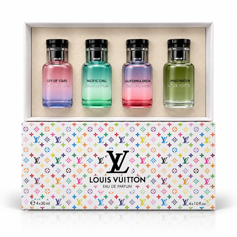 Louis Vuitton 4-Piece Fragrance Set – City of Stars, Pacific Chill, California Dream & Imagination