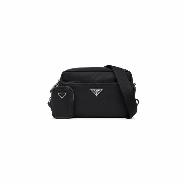Prada Nylon Shoulder Bag with Pouch