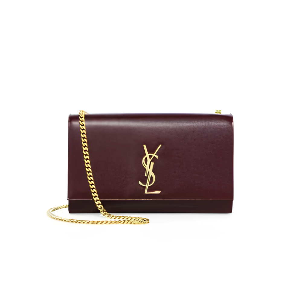 YSL Monogram Medium Grained Chain Bag